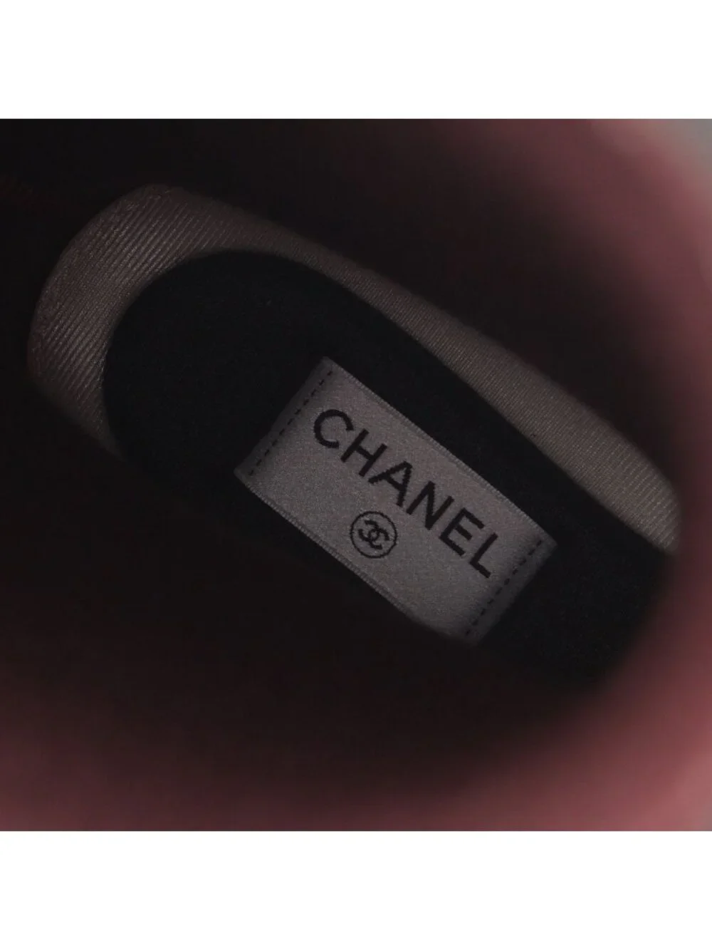 Chanel Rubber CC Logo Rain Shoes Boots Black